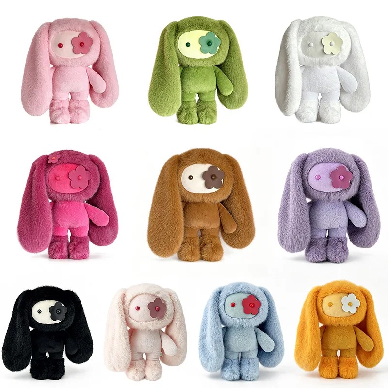 Kids Toys Usa - ตุ๊กตากระต่ายจูจูน่ารัก ขนาด 30 ซม. ตุ๊กตากระต่ายตาดอกไม้ หูยาว