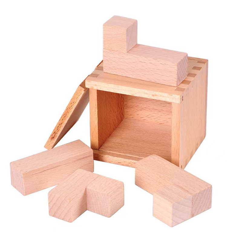 Wooden Puzzle Kids - กล่องปริศนาไม้ Magic IQ Oblique Placement of