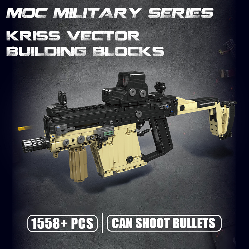 Kids Toys Vector - ชุดตัวต่อปืน KRISS Vector รุ่น MOC Military