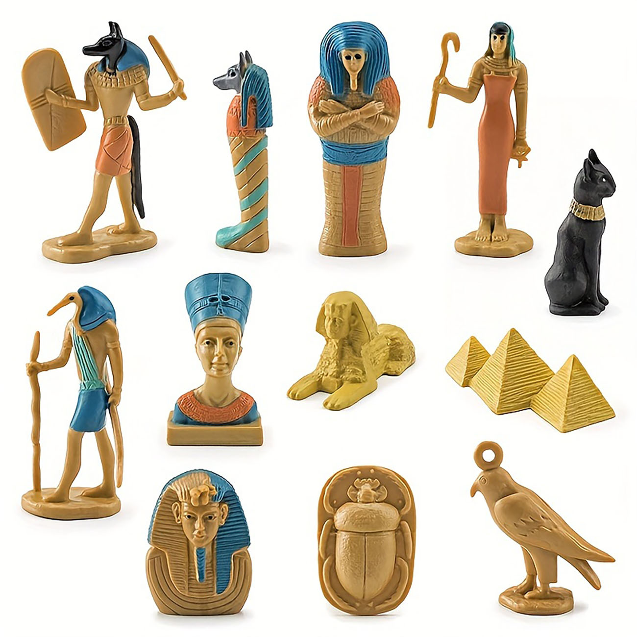 Kids Toys Egypt - กล่องหัวแจ็คจำลองรูปสิงโตอียิปต์จำลอง12ชุด1ชุด, โมเดลของเล่นของเล่นรูปสิงโตเหมือนหน้าแม่และหัวแจ็คสำหรับเด็ก