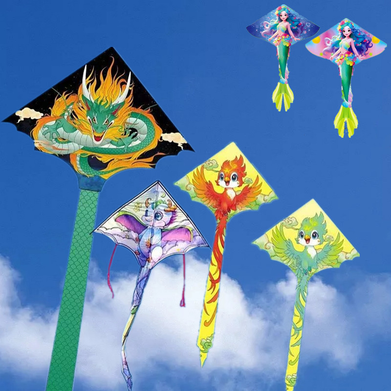Kite Wind Outdoor - ว่าวมังกร ของเล่นว่าวสำหรับเด็ก ว่าวอินทรี ปล่อยกลางแจ้ง เล่นว่าวชายหาด ว่าวร่มร่อน