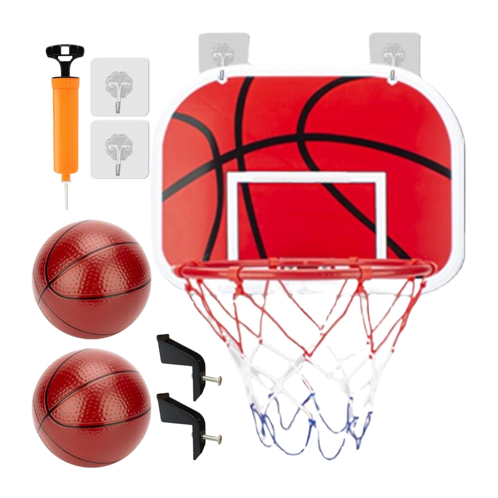 Basketball Hoop Kids Indoor - ของเล่นบาสเก็ตบอลแบบอินเทอร์แอคทีฟ ชุดห่วงบาสในร่มพร้อมลูกบอล 2 ลูก สำหรับเด็ก เล่นสนุก