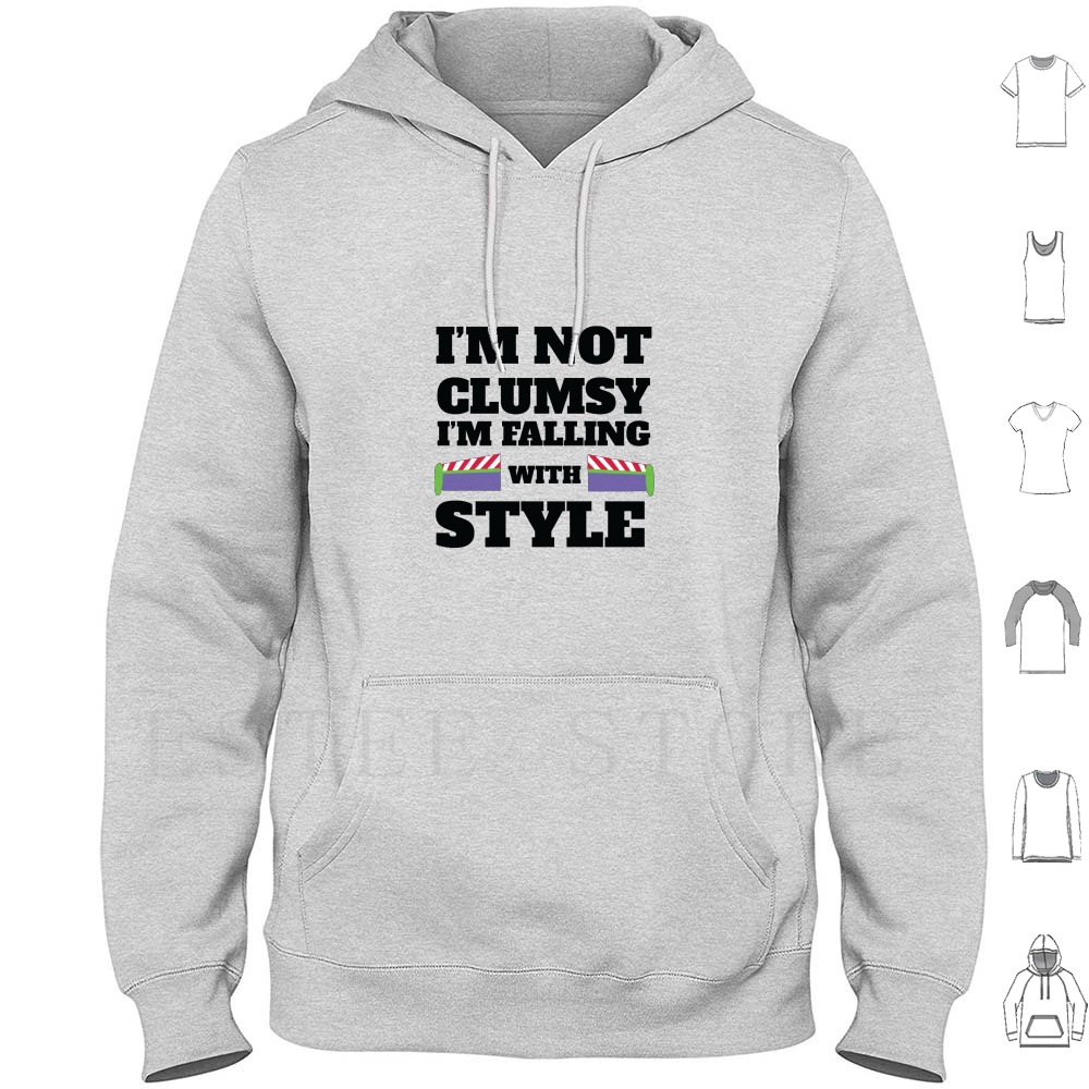 Kids Toys Vector - Clumsy Hoodies แขนยาว Reign สี Buzz