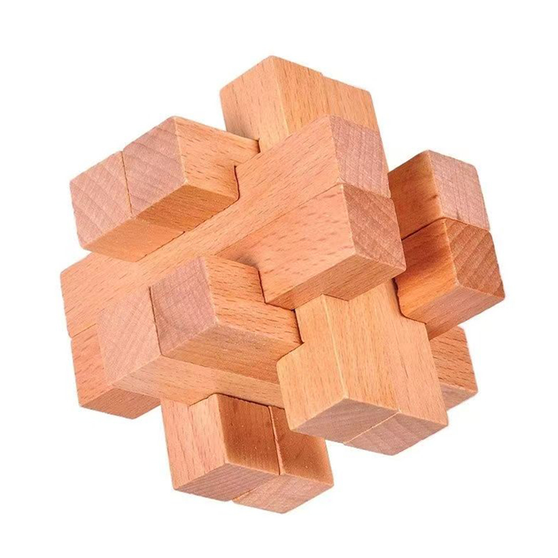 Wooden Puzzle Kids - ของเล่นไม้ฝึกสมองสำหรับผู้ใหญ่และเด็ก ล็อคหลุยบัน ปริศนาท้าทายไอคิว พัฒนาทักษะการคิดวิเคราะห์และแก้ปัญหา ของเล่นเสริมพัฒนาการ