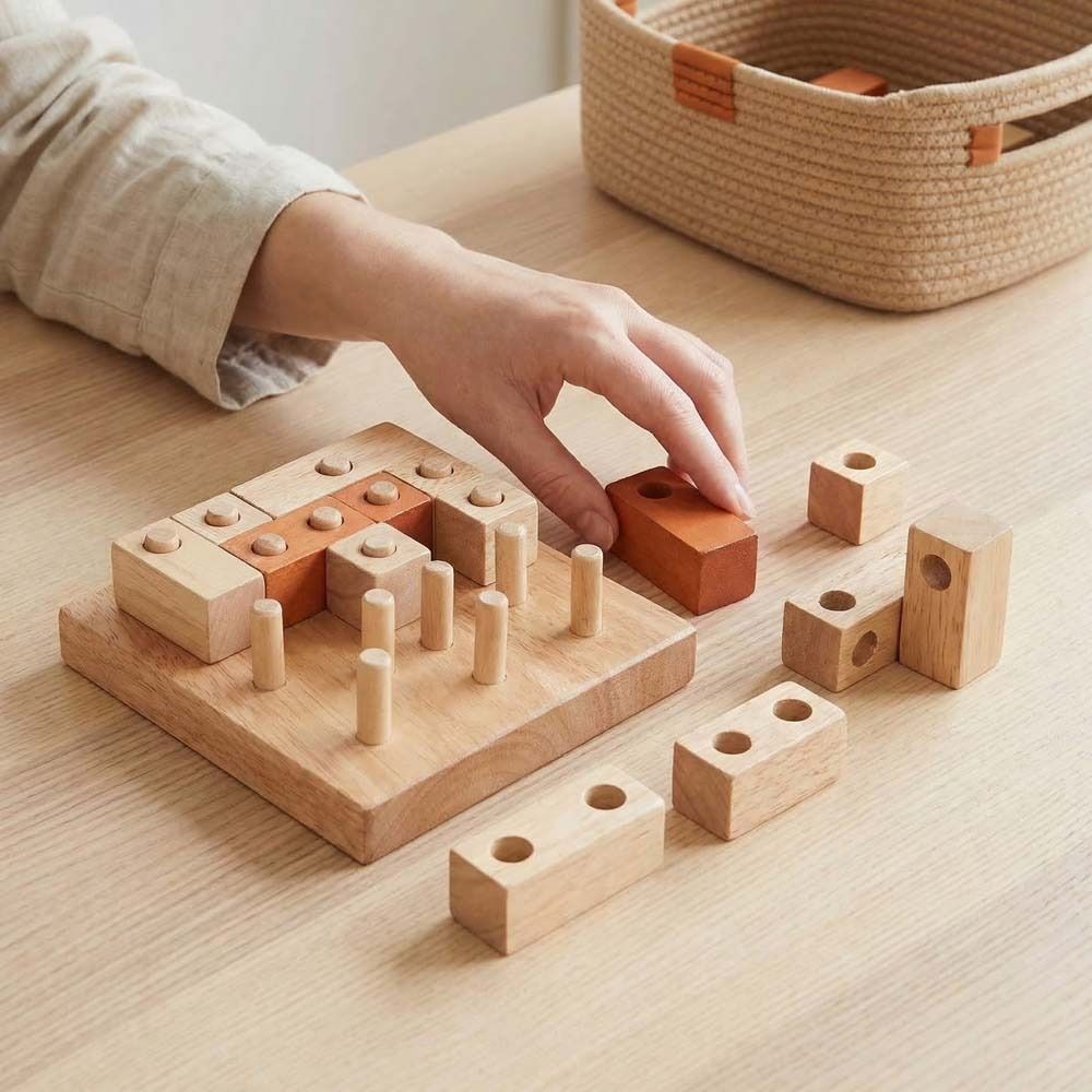 Wooden Puzzle Kids - เกมปริศนาเรขาคณิตสร้างสรรค์ 3 มิติ ประกอบรูปทรง ฝึกสมอง ปริศนาคลาสสิก