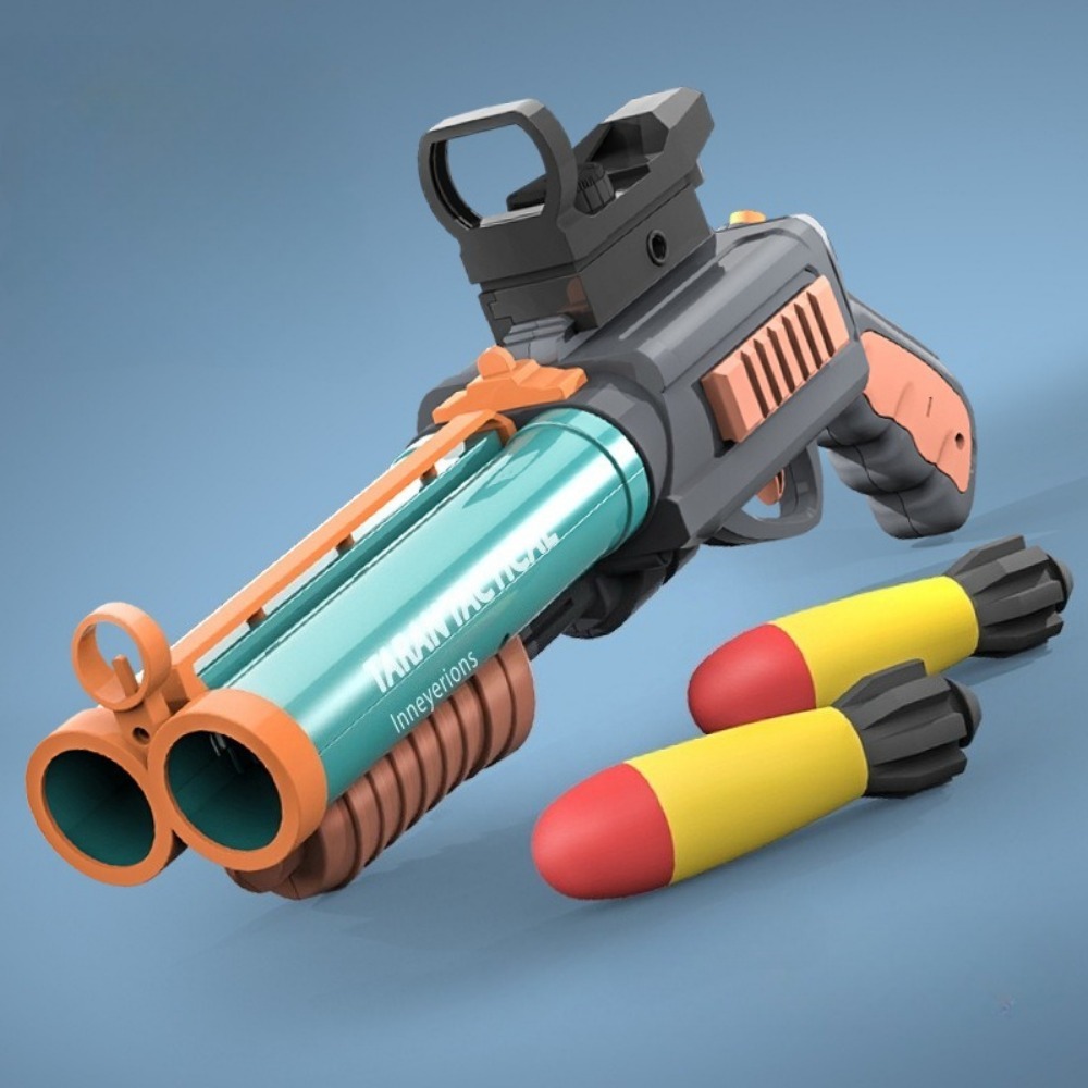 ปืนยิงลูกดอกโฟมนุ่มแบบสองลำกล้ - Foam Dart Gun บทวิจารณ์และราคา