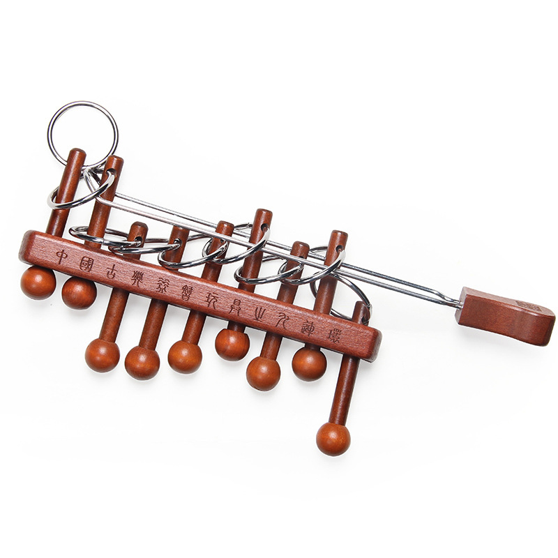 เกมปริศนาเก้าวงแหวนเชื่อมโยงแบ - Wooden Puzzle Kids บทวิจารณ์และราคา
