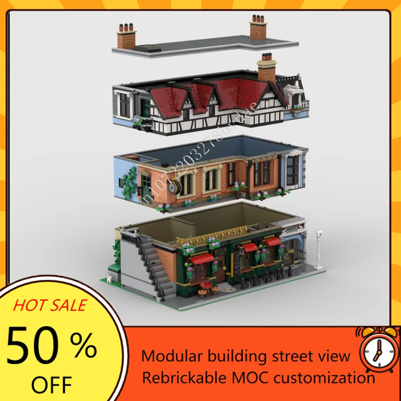 Tudor Center Modular MOC Creat - Kids Toys Xmas บทวิจารณ์และราคา