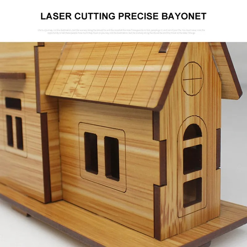 ชุดตัวต่อไม้ 3 มิติ รุ่นบ้านพั - Wooden Puzzle Kids บทวิจารณ์และราคา