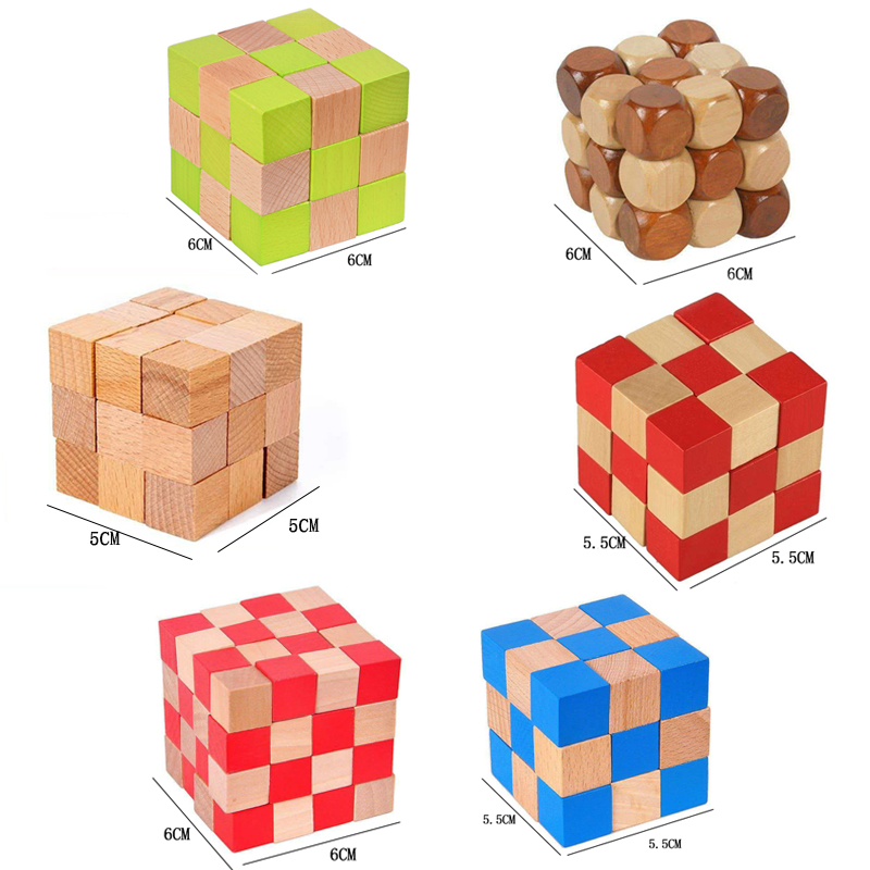 เกมฝึกสมองไม้รูปทรงลูกบาศก์สี่ - Wooden Puzzle Kids บทวิจารณ์และราคา
