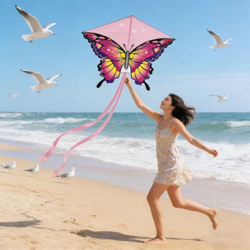 ว่าวผีเสื้อขนาด 140 ซม. ของเล่ - Kite Wind Outdoor บทวิจารณ์และราคา