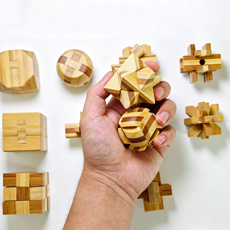 ของเล่นปริศนาล็อคหลู่ปัน ขนาด  - Wooden Puzzle Kids บทวิจารณ์และราคา