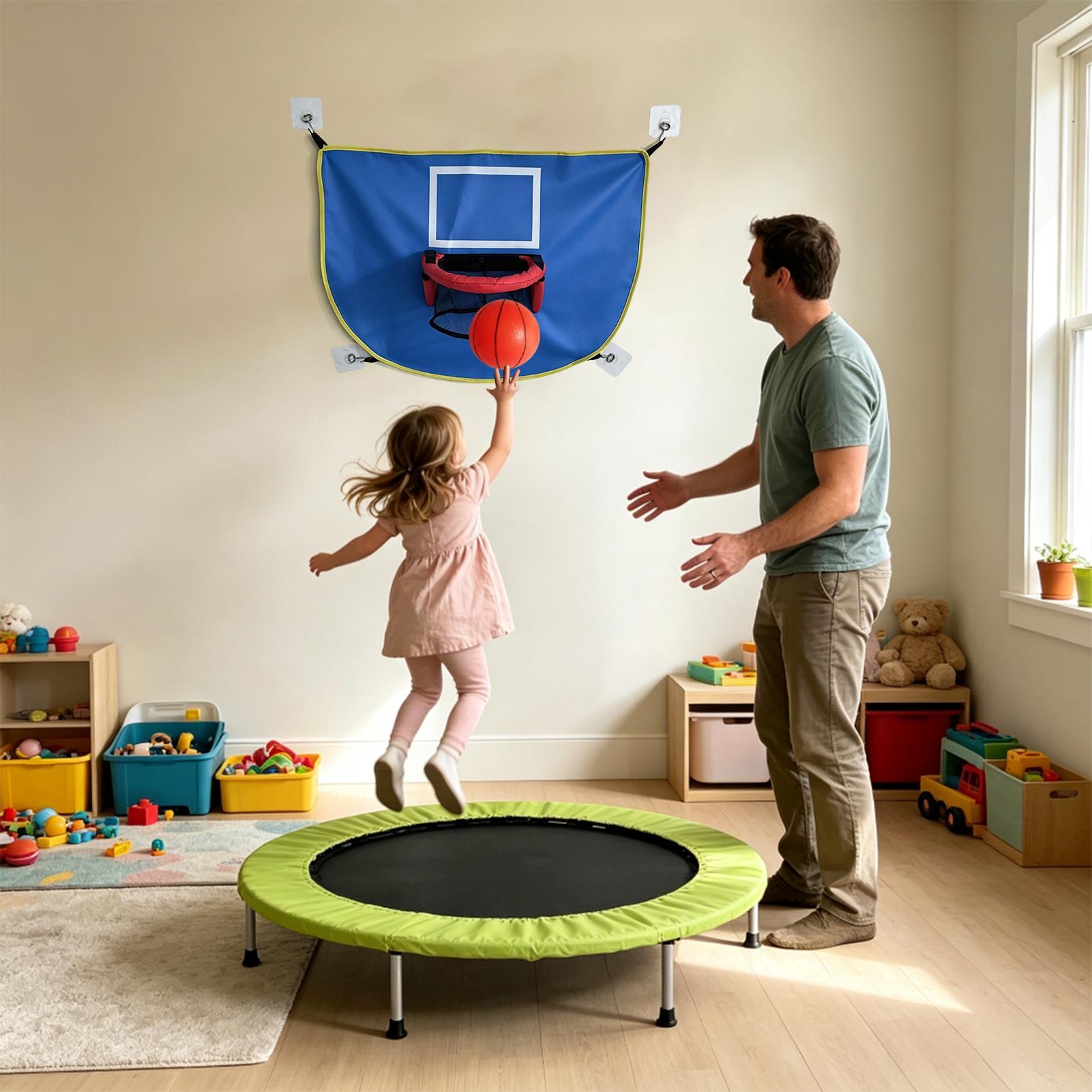 ห่วงบาสเก็ตบอลสำหรับแทรมโพลีนพ - Basketball Hoop Kids Indoor บทวิจารณ์และราคา
