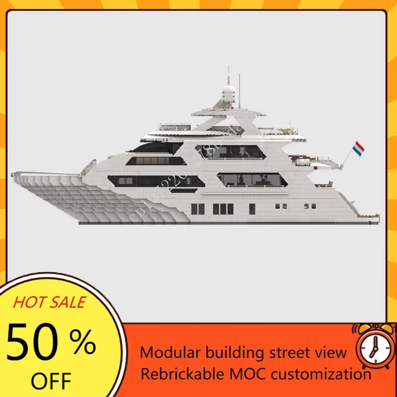 4657PCS Custom MOC Super Yacht - Kids Toys Xmas บทวิจารณ์และราคา