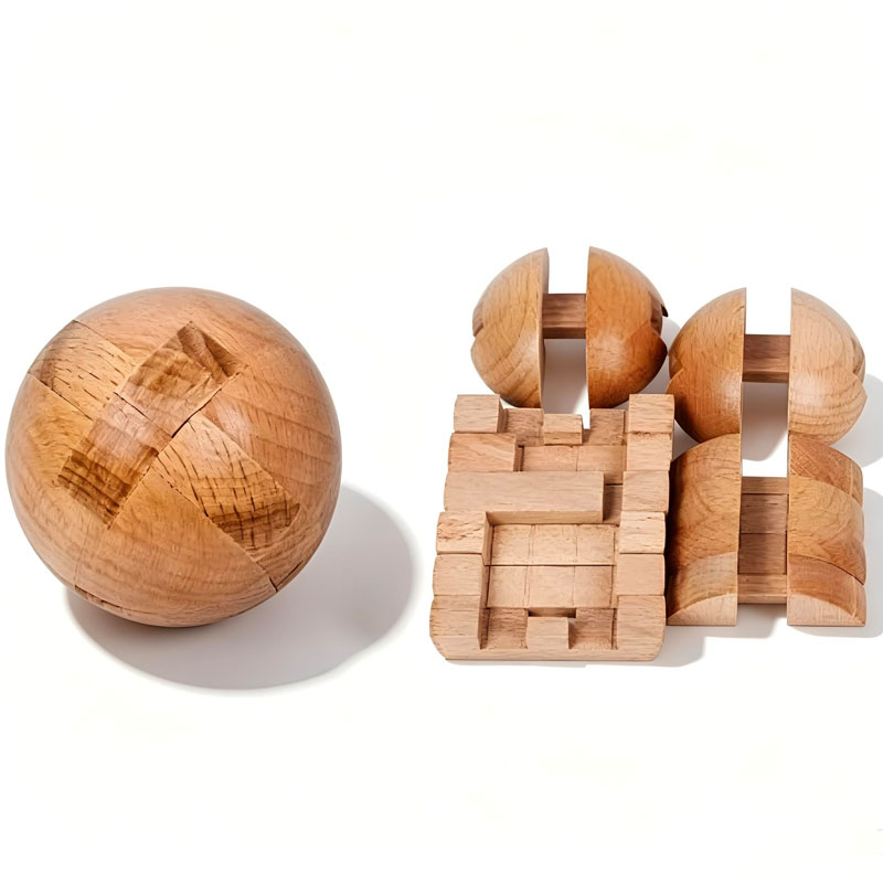 ลูกบอลปริศนาไม้คลาสสิก ของเล่น - Wooden Puzzle Kids บทวิจารณ์และราคา