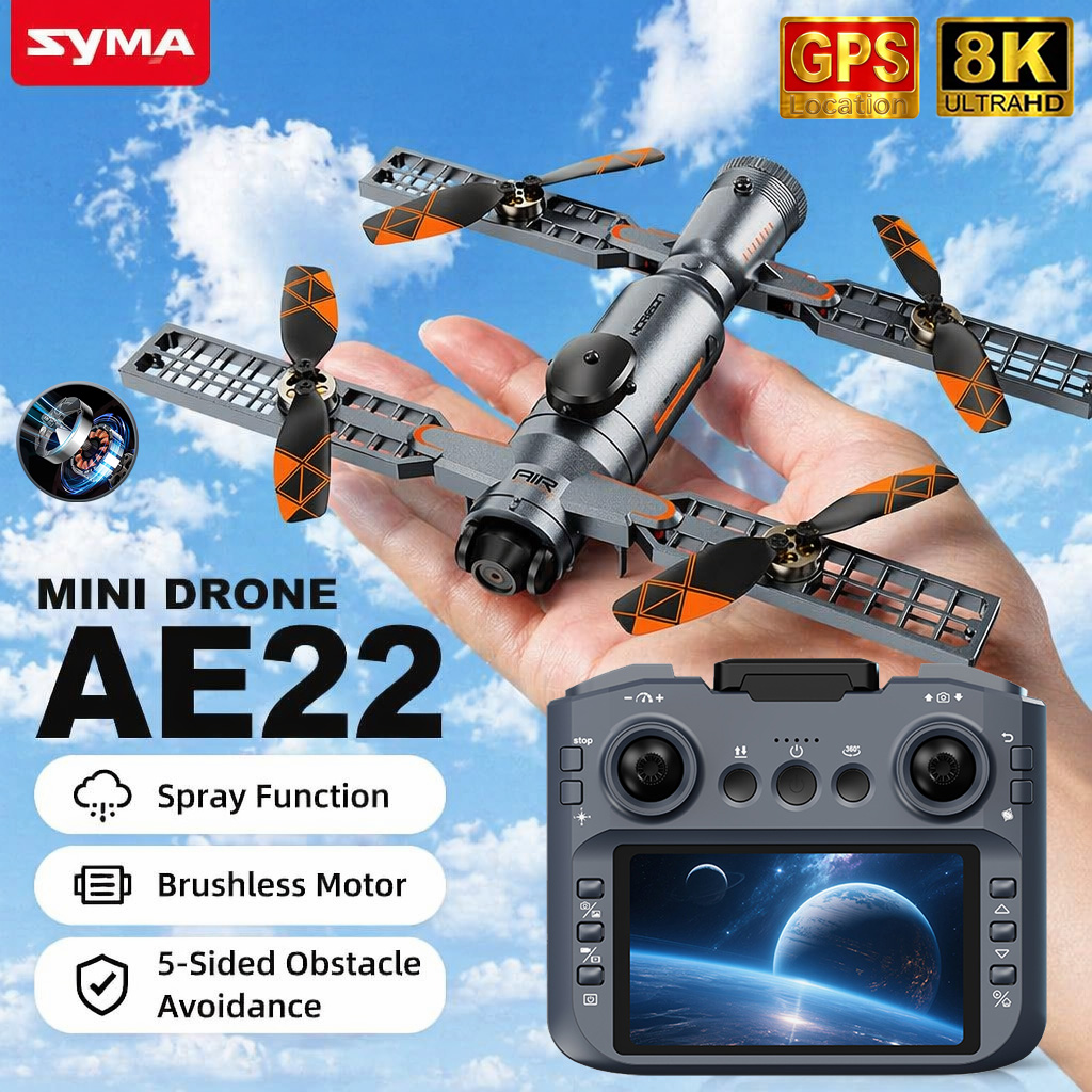 โดรนพับได้ AE22 กล้องคู่ 8K FP - Kids Toys Low Price บทวิจารณ์และราคา