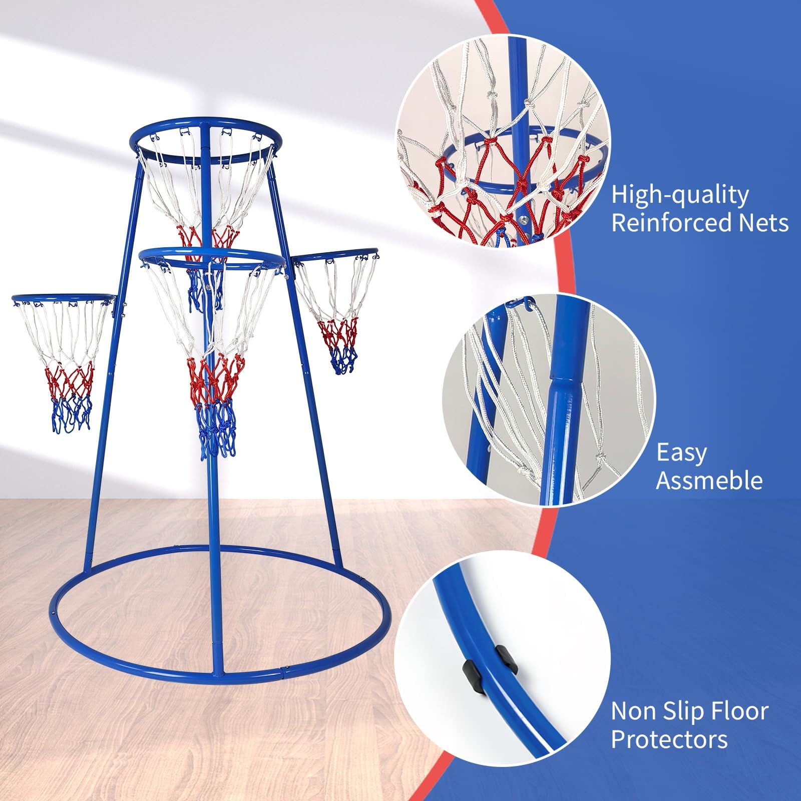 ชุดบาสเก็ตบอลสำหรับเด็กเล็ก 4  - Basketball Hoop Kids Indoor บทวิจารณ์และราคา