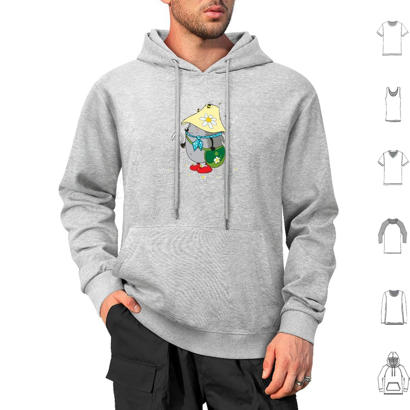 เสื้อฮู้ดลายดรูอิดป่า ผ้าฝ้าย  - Kids Toys Vector บทวิจารณ์และราคา