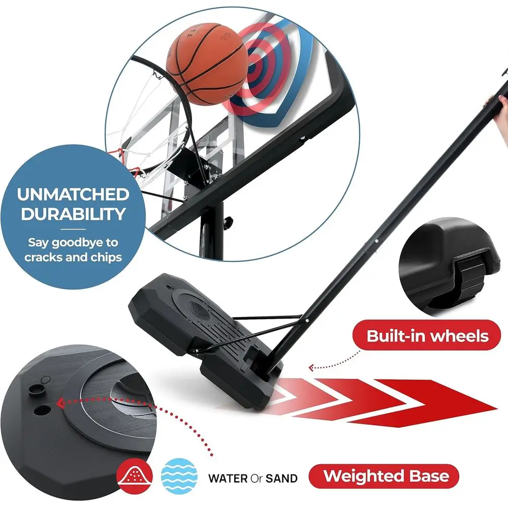 ระบบห่วงบาสเก็ตบอลแบบปรับได้ 4 - Basketball Hoop Kids Indoor บทวิจารณ์และราคา