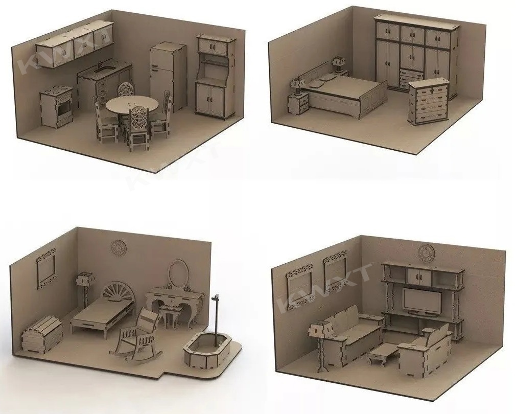10 เด็กบ้านตุ๊กตาเฟอร์นิเจอร์ป - Kids Toys Vector บทวิจารณ์และราคา